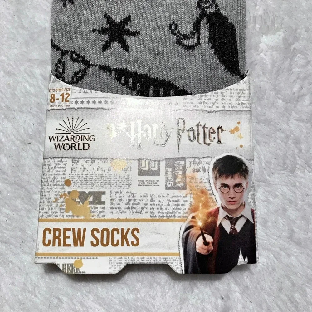 Bioworld Harry Potter New with Packaging 1 Pair Crew Men's Socks Size 8-12
